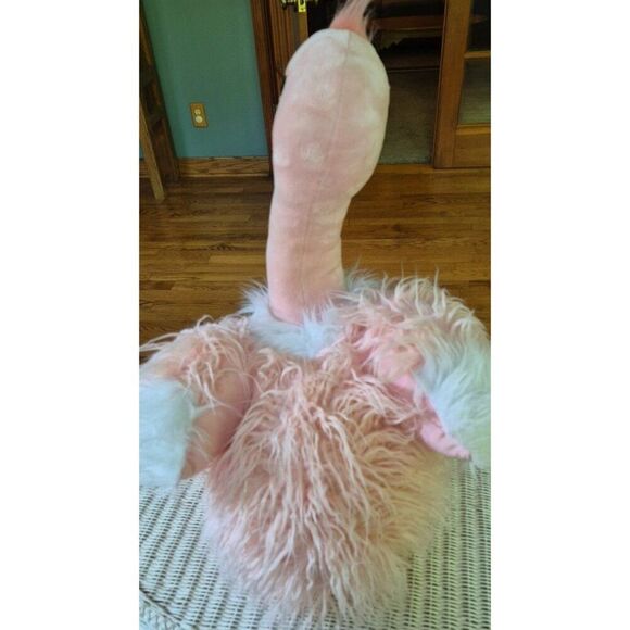 HUG FUN Jumbo XL Pink/BlacK FLAMINGO Jumbo Bird PLUSH TOY Stuffed Animal 42" - Picture 4 of 5